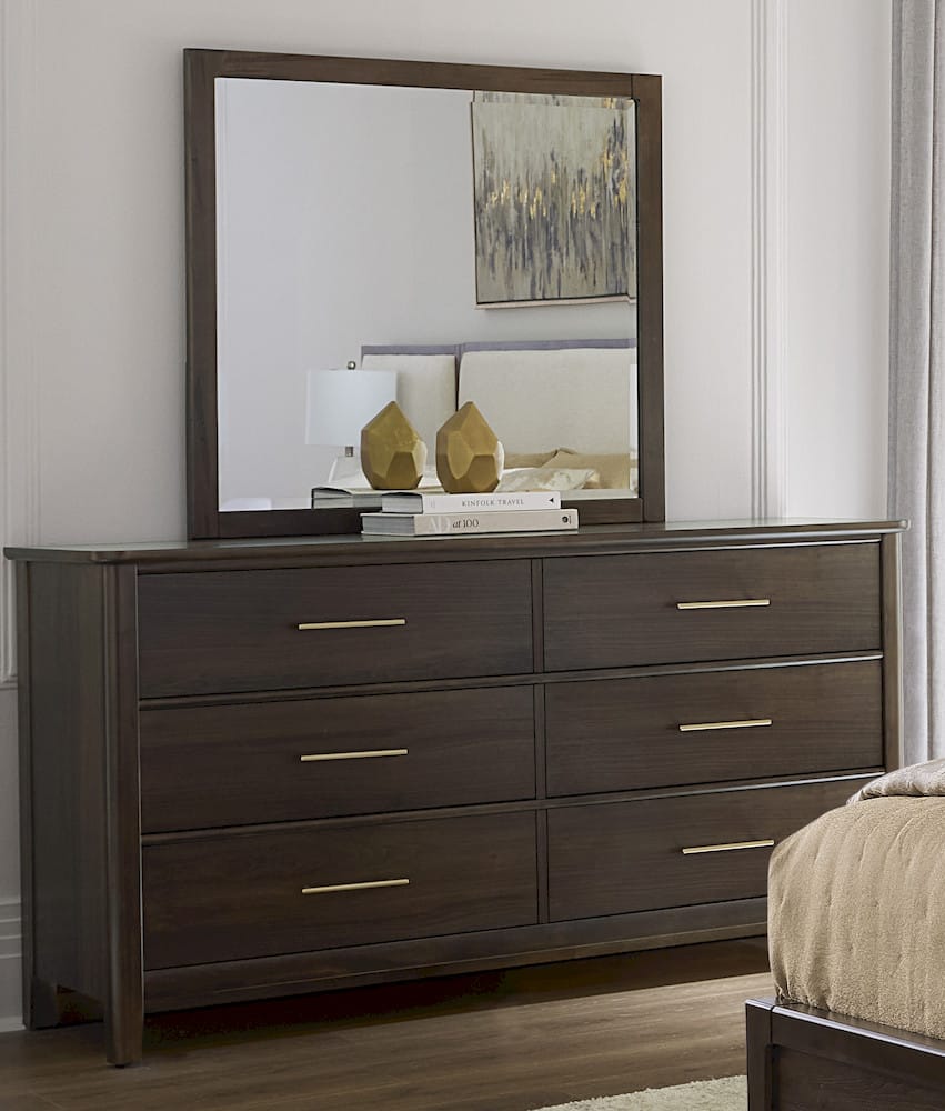 Vaughan Bassett - Nordhaven - Landscape Mirror - Nordic Walnut - 850-447 view 6
