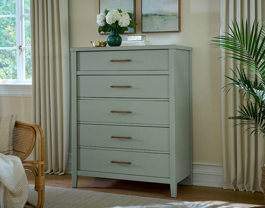 Vaughan Bassett - Pure Maple - Chest - 5 Drwr - Sage - 183-115 view 2