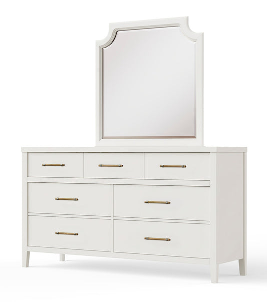 Vaughan Bassett - Pure Maple - Dresser - 7 Drwr - Cottage White - 184-003 view 2