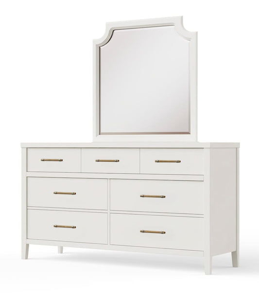 Vaughan Bassett - Pure Maple - Garden Mirror - Cottage White - 184-448 view 2