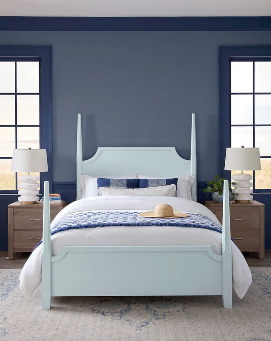 Vaughan Bassett - Tide and Timber - Pencil Poster Bed 3/3 - Blue Maple - 835-338-833-900 view 2