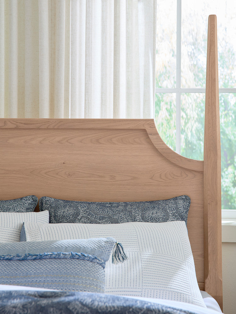 Vaughan Bassett - Tide and Timber - Pencil Poster Bed 3/3 - Clear Oak - 830-338-833-900 view 5