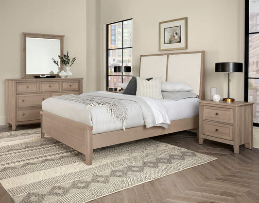 Vaughan Bassett - Woodbridge - Cal King Upholstered Bed-White - 821-661-166-061-944-MS1 view 2