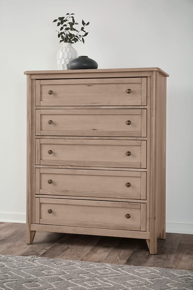 Vaughan Bassett - Woodbridge - Chest - 5 Drwr - Clear Maple - 822-115 view 3
