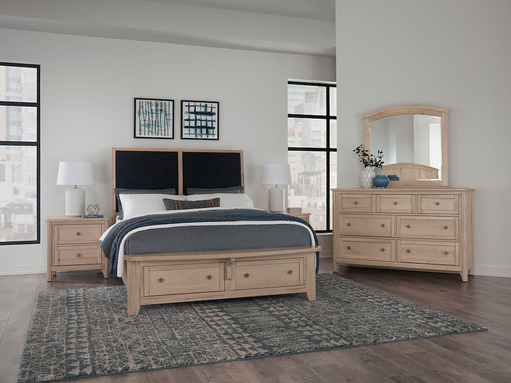 Vaughan Bassett - Woodbridge - Queen Upholstered Bed With Storage -Black - 822-551-053-050B-502-555 view 6