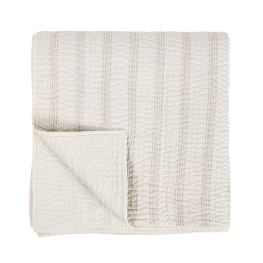 Villa by Classic Home - Abraham 3-Piece Queen Quilt Set - Beige - BEDQ517Q view 2