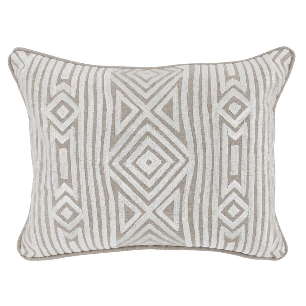 Villa by Classic Home - Adrie 12in X 16in Throw Pillow In Ivory - 16W - Ivory - V220030 veiw 1