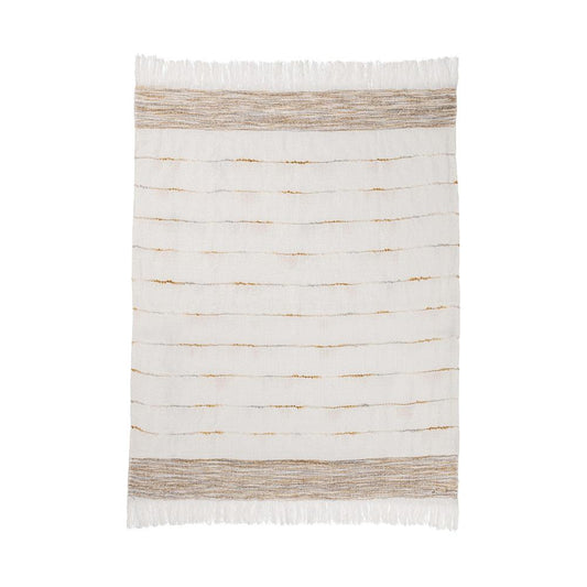 Villa by Classic Home - Albedo 50x70 Fabric Throw - Ivory - V310045 veiw 2
