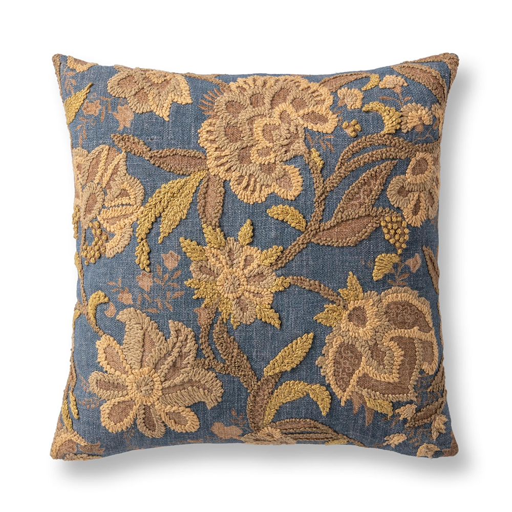 Villa by Classic Home - Anika 22x22 Throw Pillow - Blue Sea - V330042 view 1