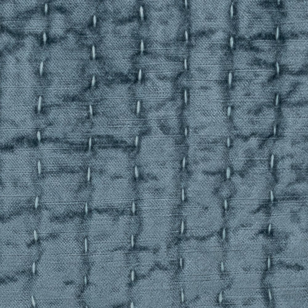 Villa by Classic Home - Bari Queen Quilt - Stone Blue - V310082 view 6