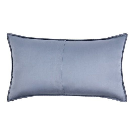 Villa by Classic Home - Bari Velvet Cotton Blend Sham - Blue - V250143 view 2