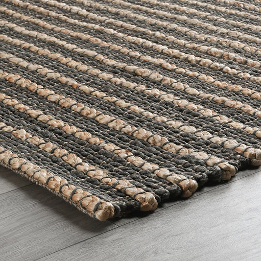 Villa by Classic Home - Carlsbad 2x3 Natural Handwoven Accent Rug - Mineral Blue - 30091000 view 2