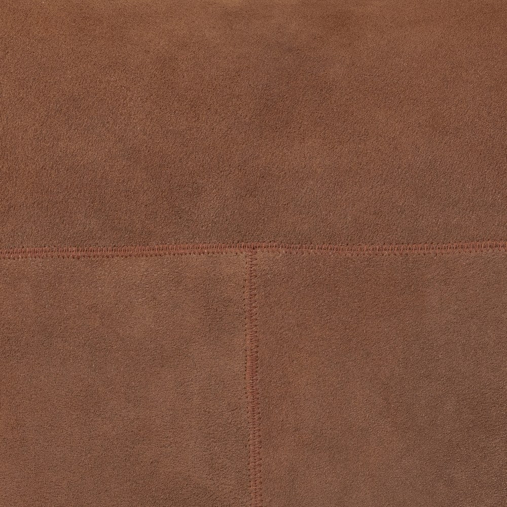 Villa by Classic Home - Clemson Suede Saddle Brown 22x22 Throw Pillow - V340030 view 5