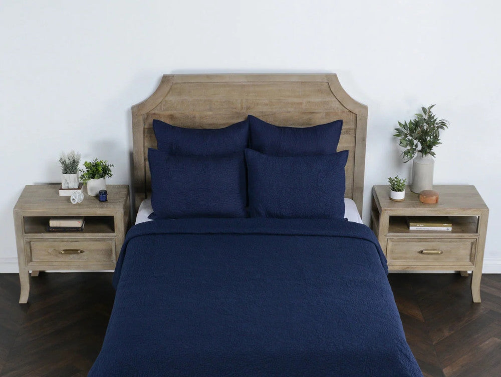 Villa by Classic Home - Elara Cotton Voile King Sham - Blue - V170083 view 1