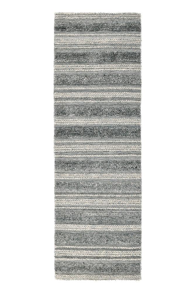 Villa by Classic Home - Elko 2.6X8 Indoor Outdoor Sustainable Fabric Handwoven Blue Accent Rug - 2.6W - Blue, Multi - 30132363 veiw 1