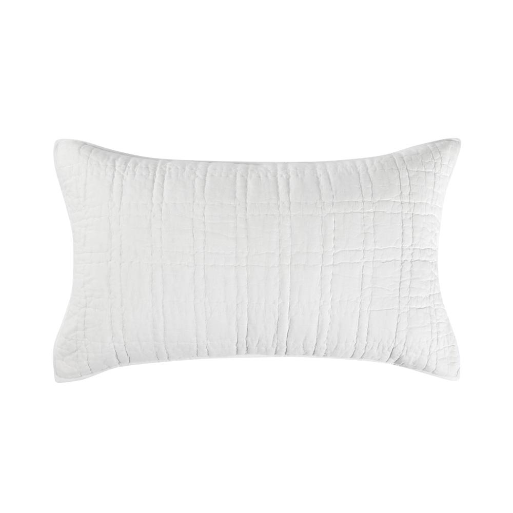 Villa by Classic Home - Hailee 100% Cotton White King Sham With Silvadur Tech - 36W - White - V240008 veiw 1
