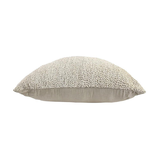 Villa by Classic Home - Maris 36in Linen Blend Fabric Ivory Floor Cushion Pouf - Ivory - VP12213 veiw 2