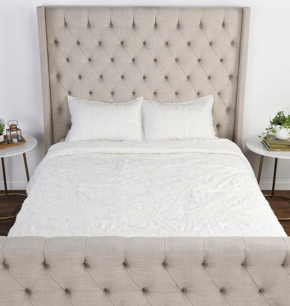 Villa by Classic Home - Matira Queen Comforter - White - SS10465 view 2