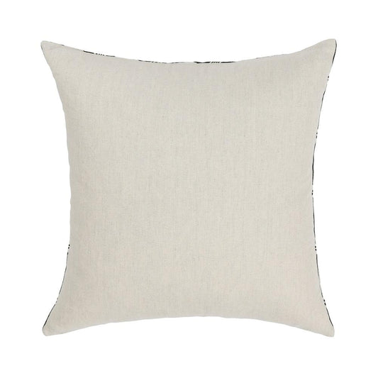 Villa by Classic Home - Nubia 22x22 Linen Blend Fabric Throw Pillow - Black/White - V300076 veiw 2