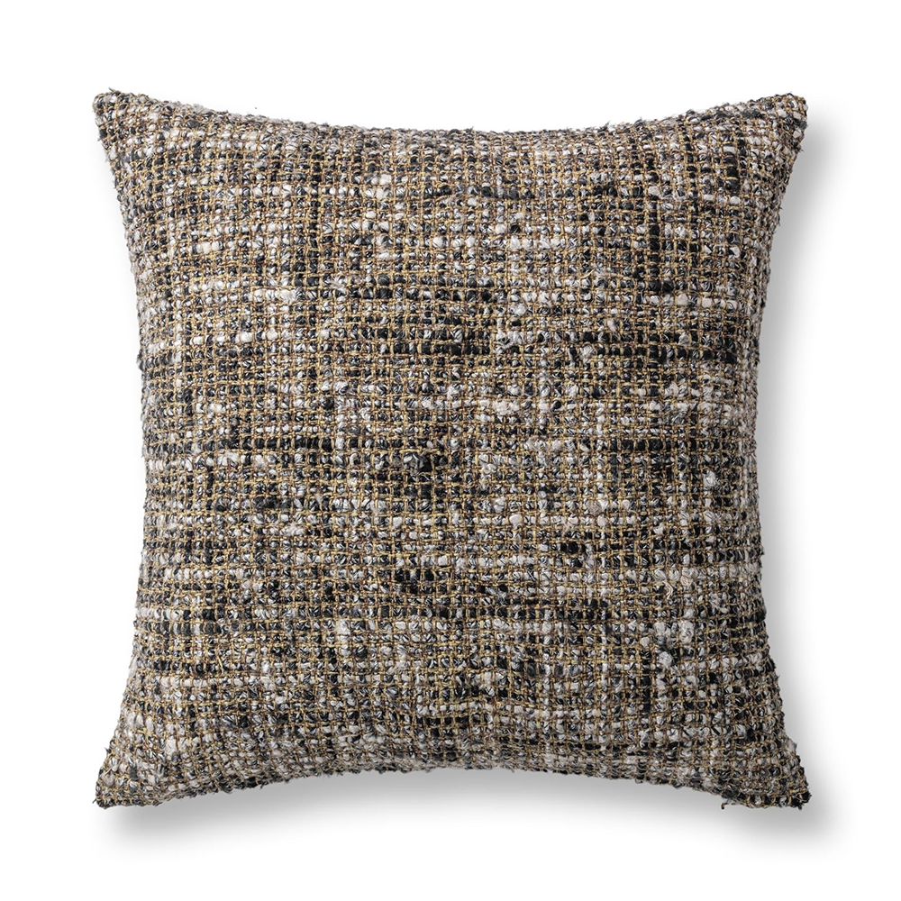 Villa by Classic Home - Porter 22x22 Throw Pillow - Black/Ivory - V330018 view 1