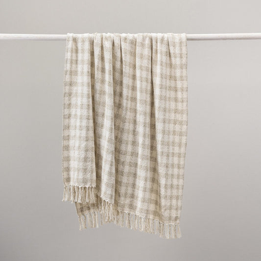 Villa by Classic Home - Sari 50x70 Throw Blanket - Beige - V340006 view 2