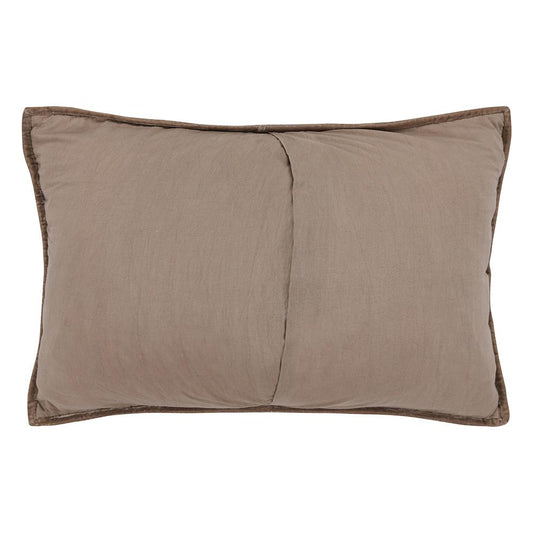 Villa by Classic Home - Seville Velvet Fabric Desert Taupe Standard Sham - Taupe - V250195 veiw 2