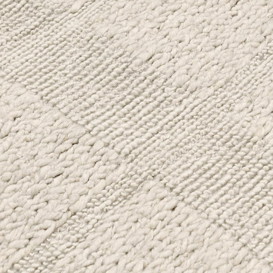 Villa by Classic Home - Sinclair 2x3 Handwoven Wool Fabric Accent Rug in Ivory - 30091860 veiw 2