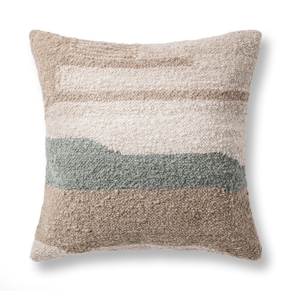 Villa by Classic Home - Sita 22x22 Throw Pillow - Sage/Natural - VO11000 view 1