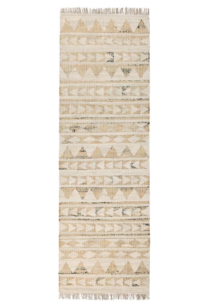 Villa by Classic Home - Solana 2.6X8 Jute Blend Handwoven Distressed Natural Accent Rug - 2.6W - Natural - 30090203 veiw 1