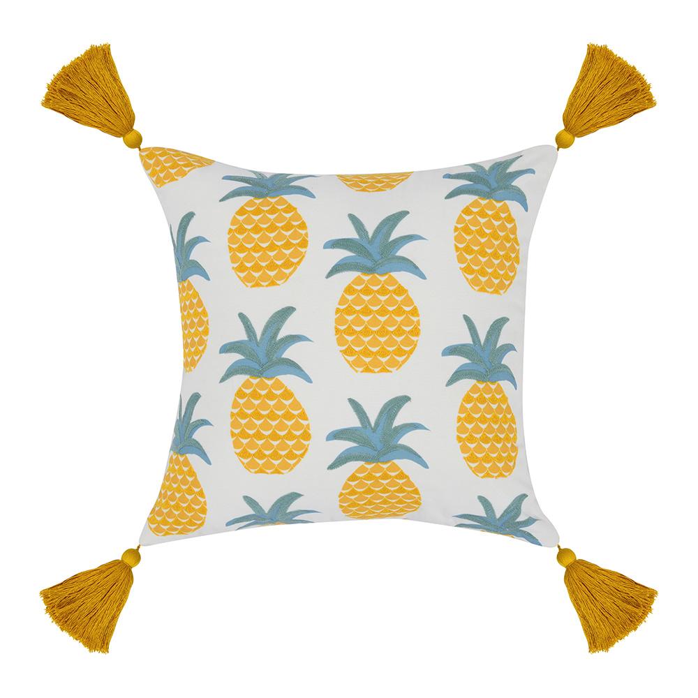 Villa by Classic Home - Sonoma 18x18 Performance Fabric Throw Pillow - Yellow - VO20029 veiw 2