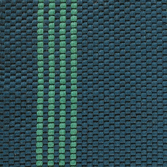 Villa by Classic Home - Sorrento 2x3 Handwoven Performance Stripe Deep Blue Fabric Rug - Deep Blue - 30132480 veiw 2