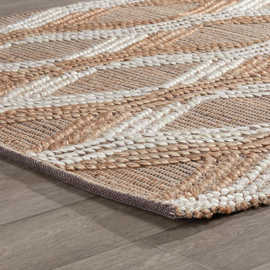 Villa by Classic Home - Sylmar Jute Blend Decorative Rug - Natural, Ivory - 30091500 veiw 2