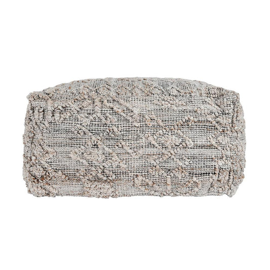Villa by Classic Home - Tundra Linen Blend Fabric Pouf - Multicolor - VP10031 veiw 2