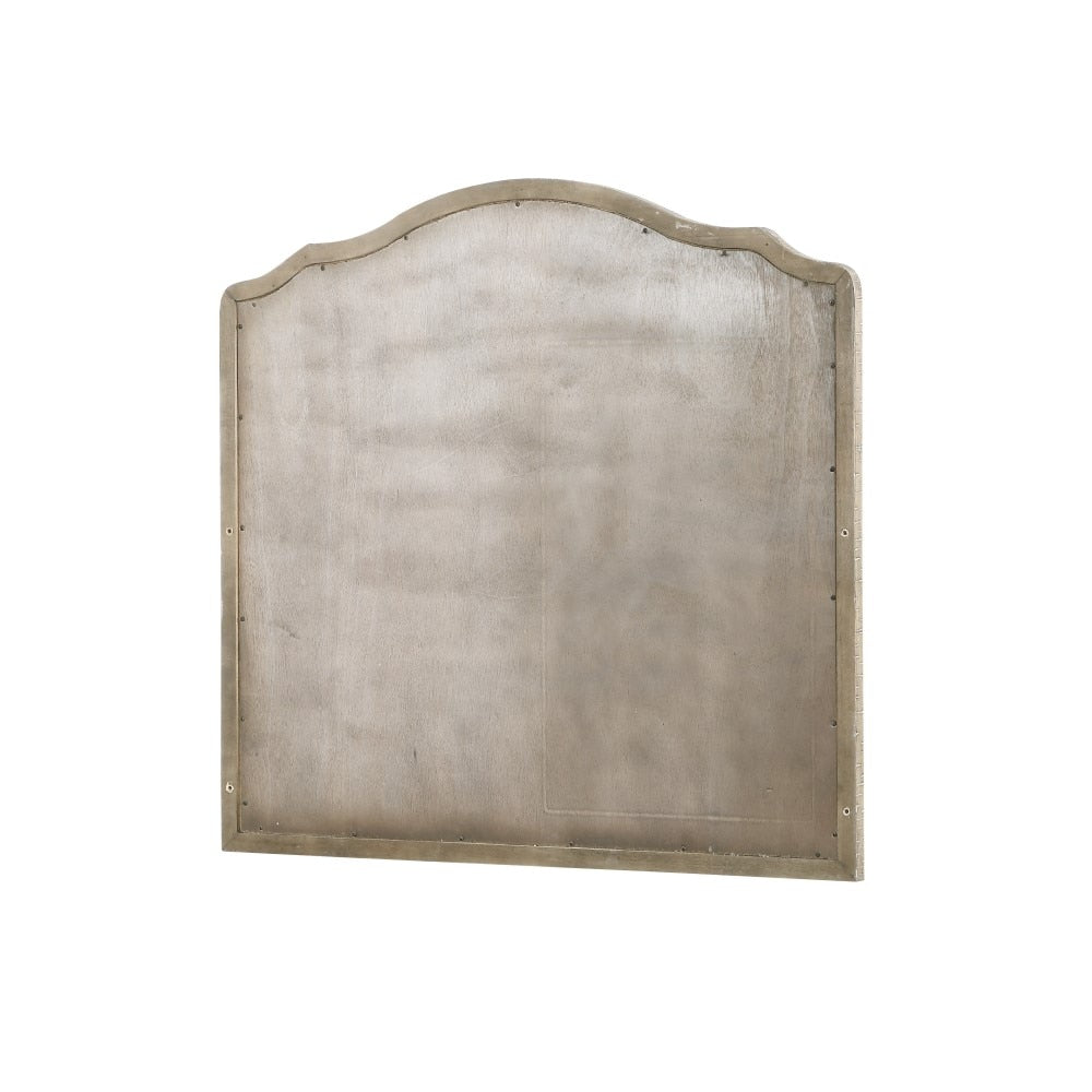 Wallace & Bay - Haynes Limestone Gray Mirror with Arched, Distressed Wood Frame - B510101 veiw 4