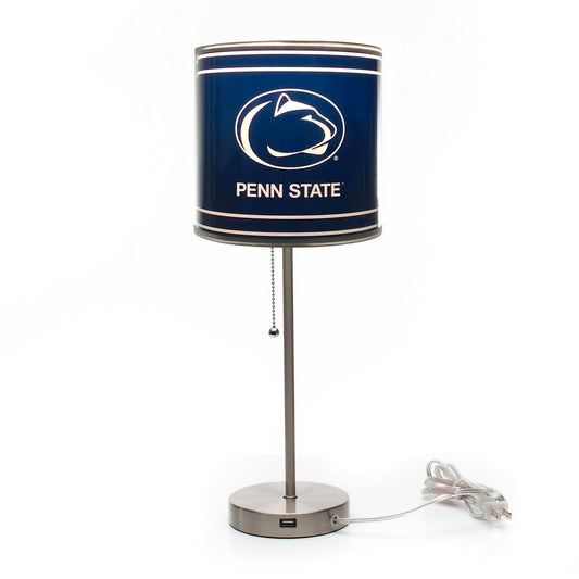 Wave7 - Penn State University Chrome Lamp with USB Port - 2020PSU1 view 2