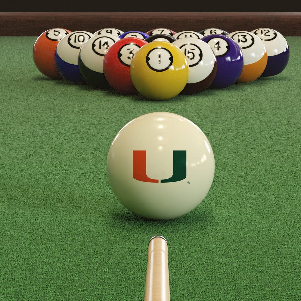 Wave7 - University of Miami Cue Ball - 1020MIA1 view 2