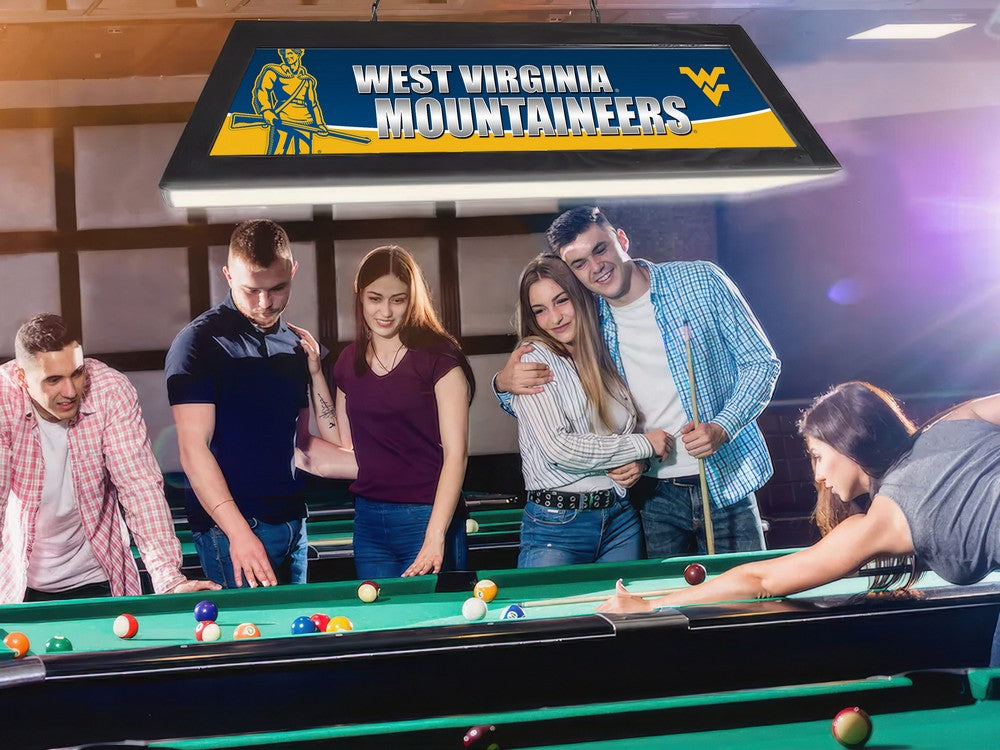 Wave7 - West Virginia University Spirit Game Table Lamp - 2010WVU1 view 2