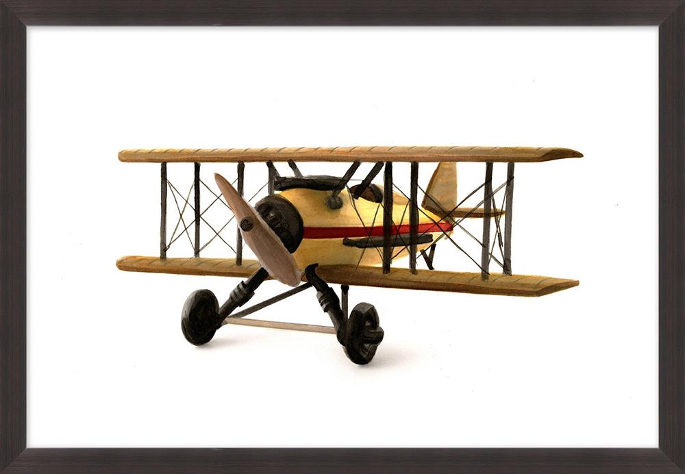 Wendover Art Group - Bi Plane 3, Espresso - WFK0045 veiw 1