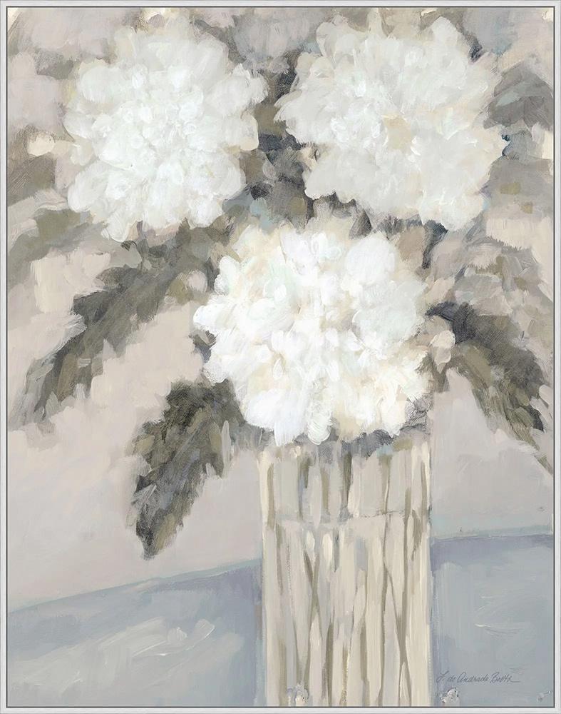 Wendover Art Group - Blooms of Silk 1, Floater Frame - Silver - WFL1957 veiw 1