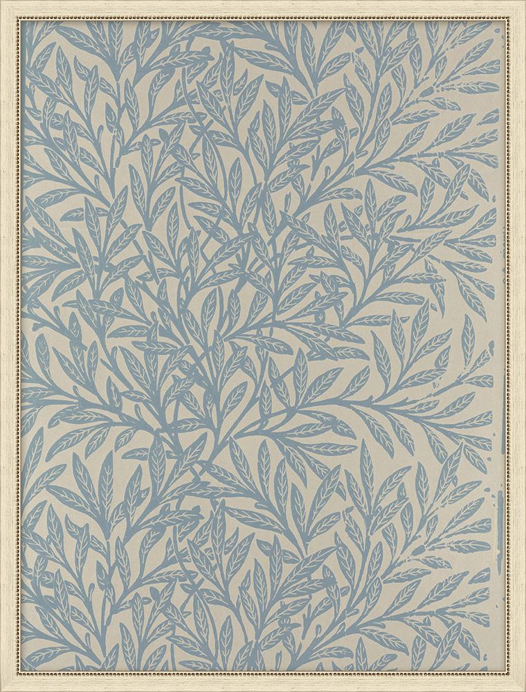 Wendover Art Group - Floral Pattern 1, Flat White Distressed - WFL1066 veiw 1