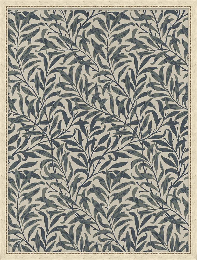 Wendover Art Group - Floral Pattern 4, Flat White Distressed - WFL1069 veiw 1