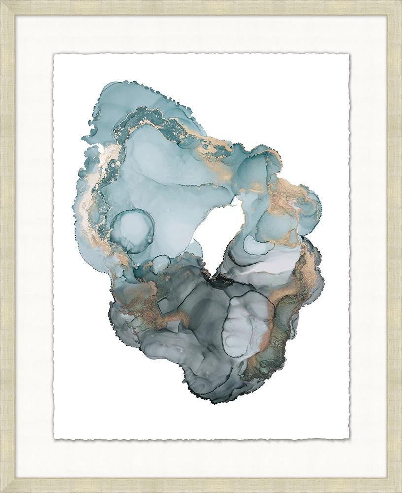 Wendover Art Group - Fluid Pools 4, Antique Silver Etched - WAB3161 veiw 1