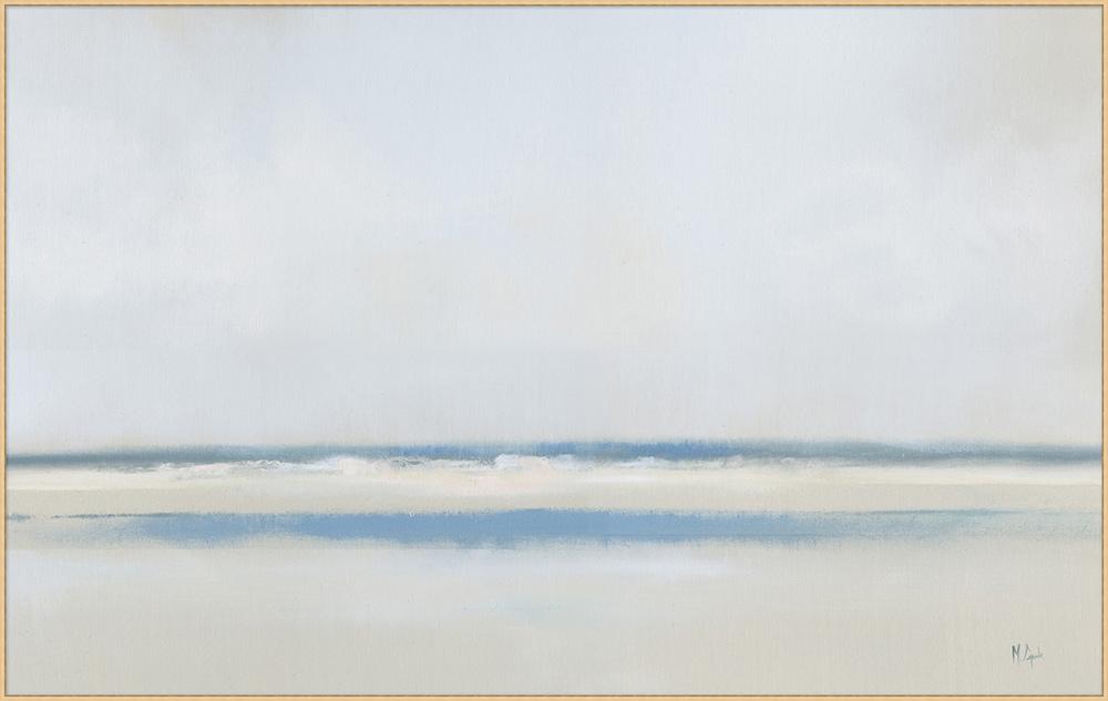 Wendover Art Group - Looking Out To Sea, Floater Frame - Champagne - WLD1314 veiw 1