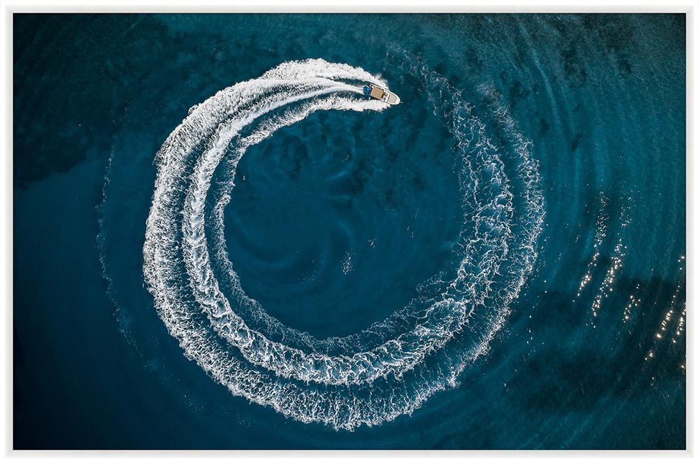 Wendover Art Group - Mat Sanders Circling Seas, Matte White - WCON217 veiw 1