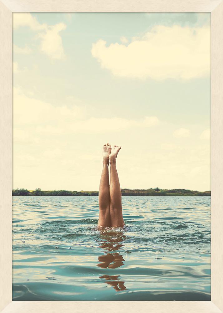 Wendover Art Group - Mat Sanders Legs in the Lake 1, Pickled White - WMS0034 veiw 1