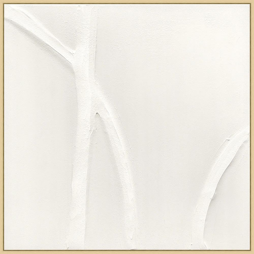 Wendover Art Group - Muted Curves 4, Floater Frame - Natural - WAB4633 veiw 1