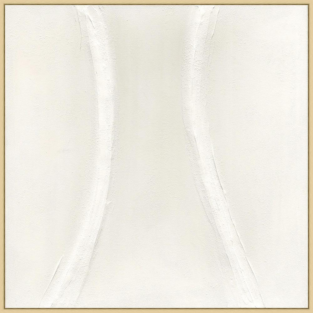 Wendover Art Group - Muted Curves 5, Floater Frame - Natural - WAB4634 veiw 1