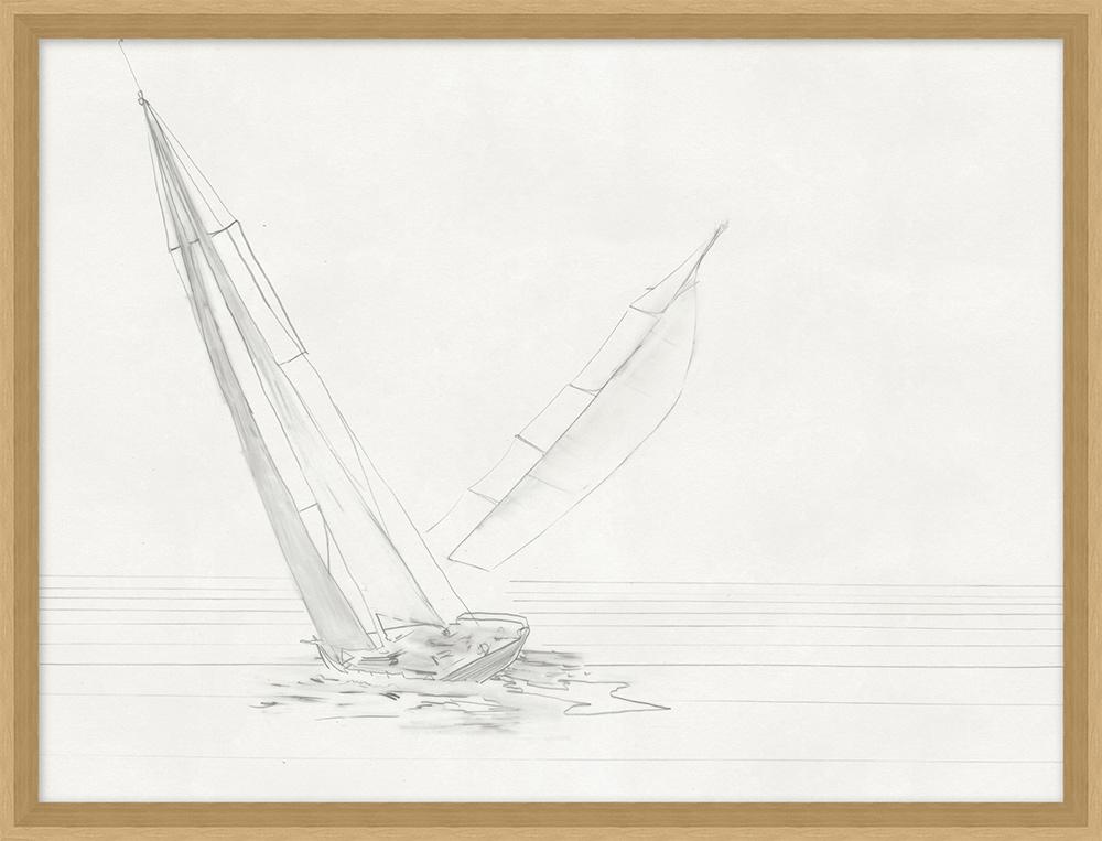 Wendover Art Group - Nathan Turner Sailor Sketch 2 Small, Natural Woodgrain - WTUR0117 veiw 1