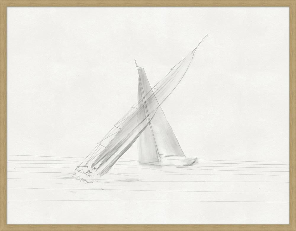 Wendover Art Group - Nathan Turner Sailors Sketch 3, Natural Woodgrain - WTUR0114 veiw 1