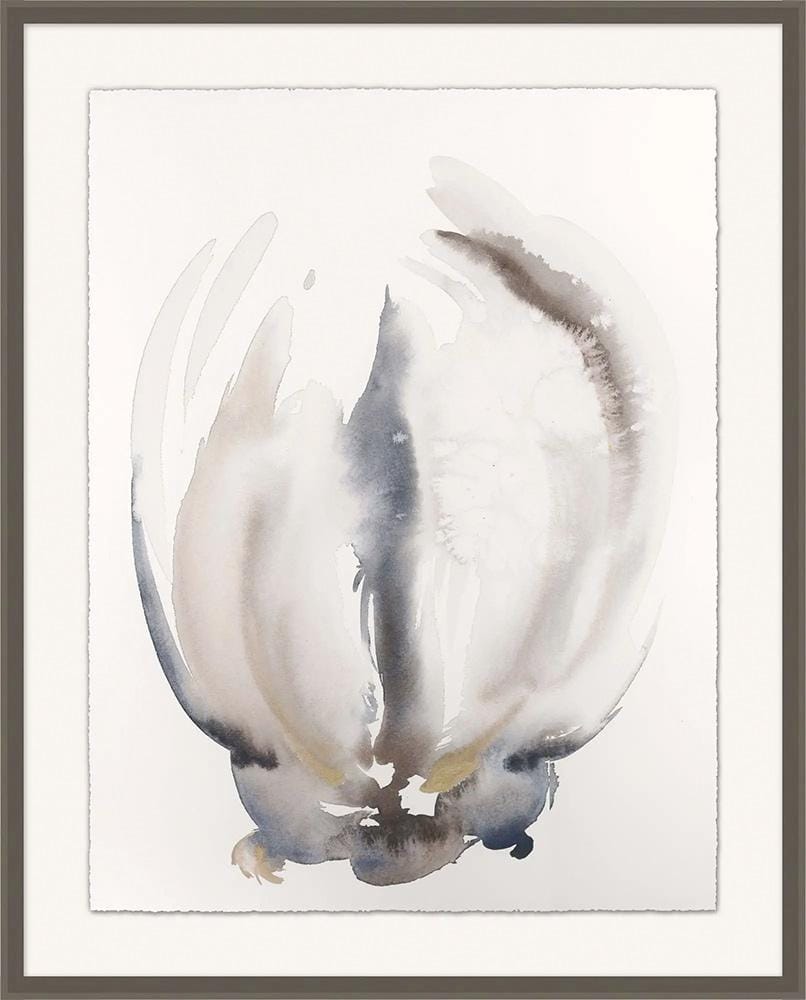 Wendover Art Group - Organic Petals 1, Taupe - WFL1985 veiw 1